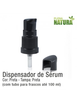 Dispensador de Serum - PRETO - (DIN 18 - p/frascos até 100ml)